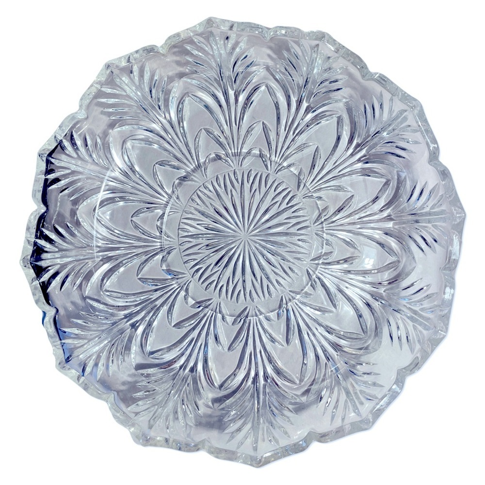 FIFTH Ave Crystal Glass Bowl 8 inches